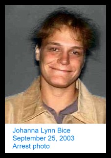 Photo of Johanna Bice September 25, 2003